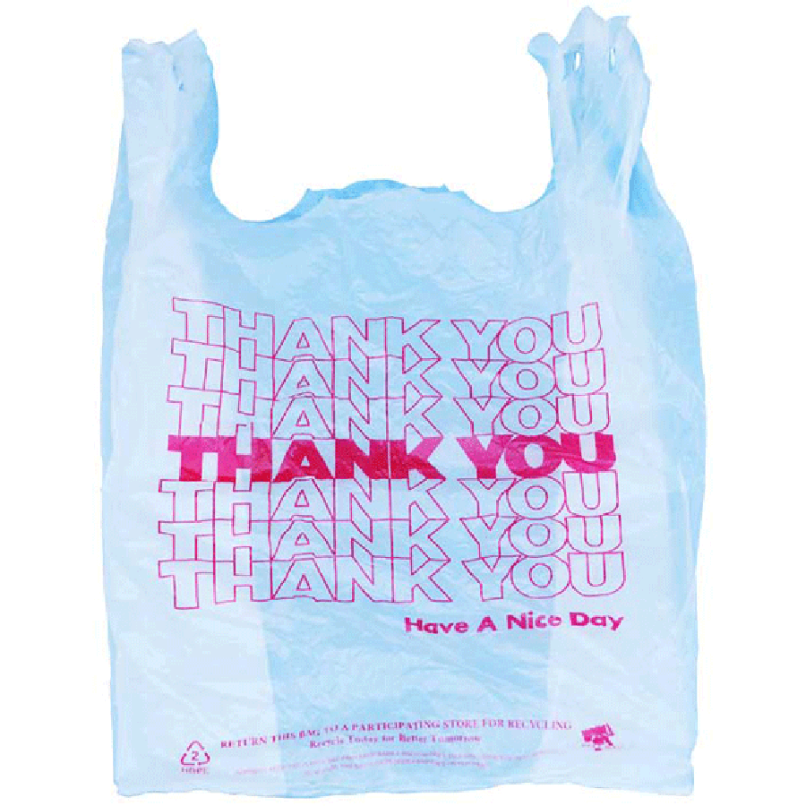 Frankford Leather Company Plastic Thank You Bag Plastic Thank You Bag