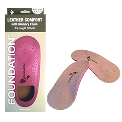 FOUNDATION 3/4 LENGTH LEATHER ARCH SUPPORT